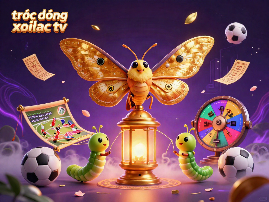 Discover the vibrant world of trực tiếp bóng đá xoilac tv featuring a dynamic sports-themed scene with betting elements and a lively atmosphere.