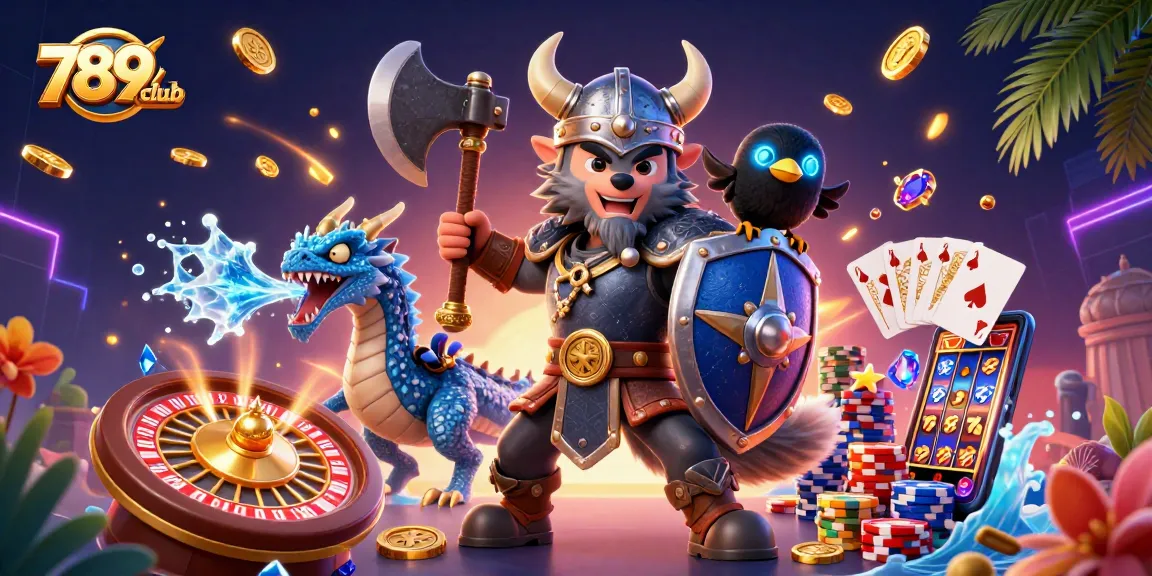 Join the excitement at 789club with a vibrant 3D casino illustration showcasing thrilling gameplay.